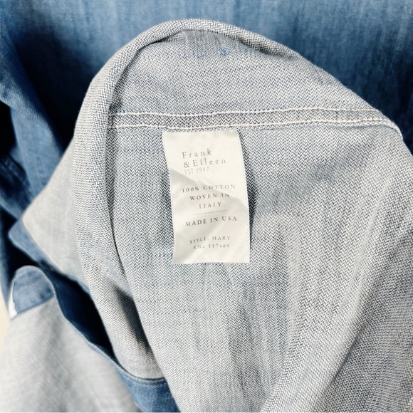 Frank & Eileen Mary Classic Shirt Dress Famous Denim XS - Picture 6 of 8